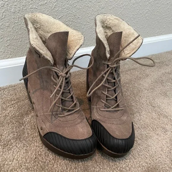 Jambu Netherlands Leather lace up boots. Size 8 - Picture 9 of 15